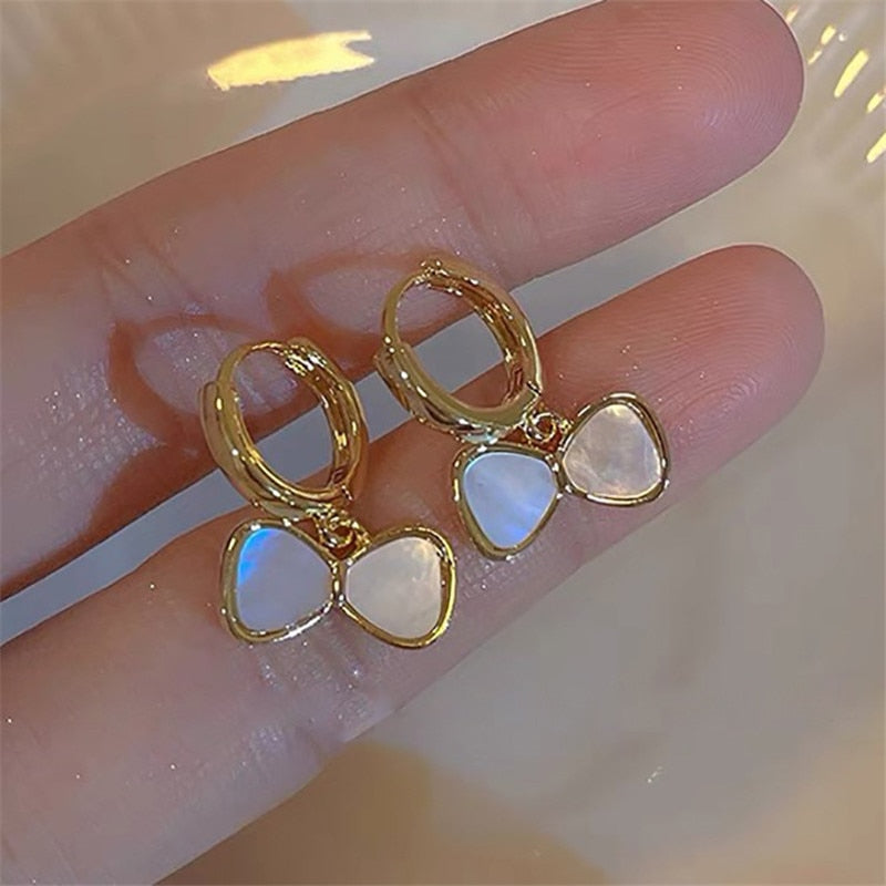 2025 Korean New Simple Temperament Circle Pearl Earrings Fashion Small Versatile Earrings Jewelry