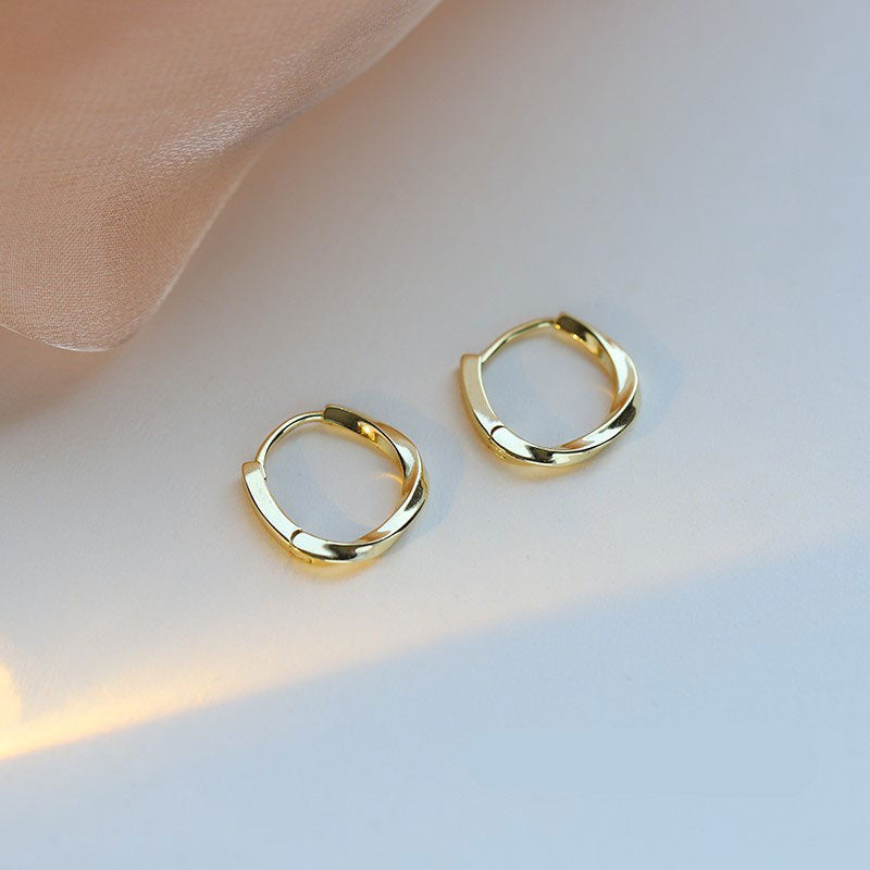 2025 Korean New Simple Temperament Circle Pearl Earrings Fashion Small Versatile Earrings Jewelry